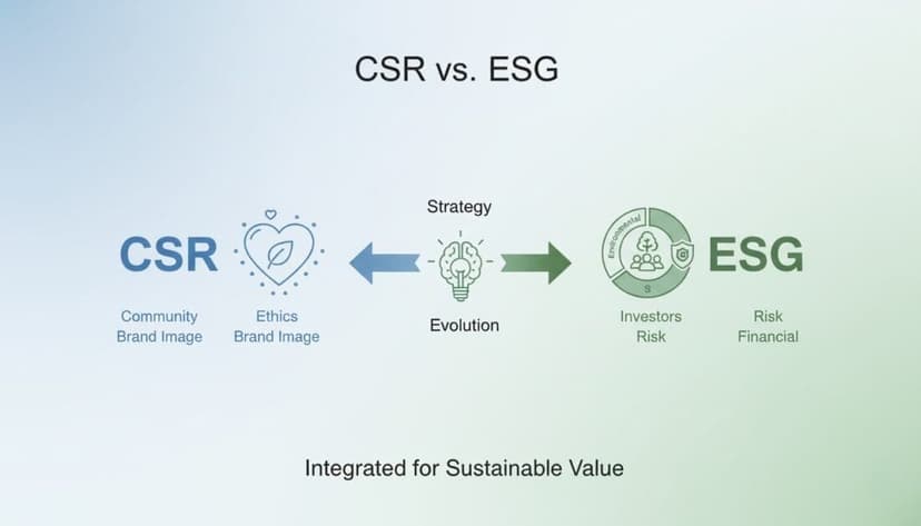 CSRとESGの違い：意味、役割&導入方法