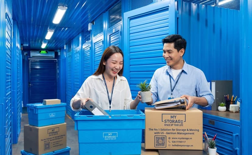 Self-storage for office workers’ belongings