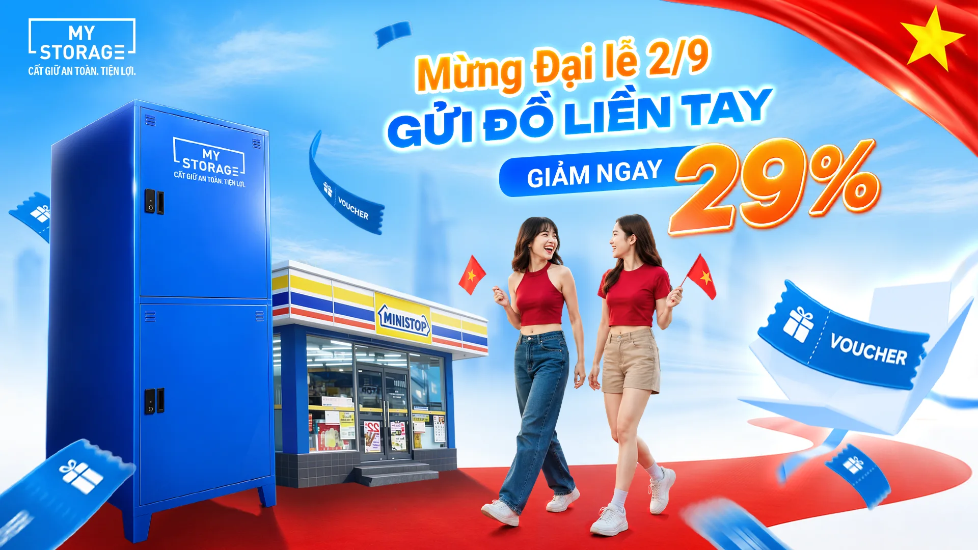 Khuyến mãi mừng Quốc khánh MyStorage — giảm đến 29%