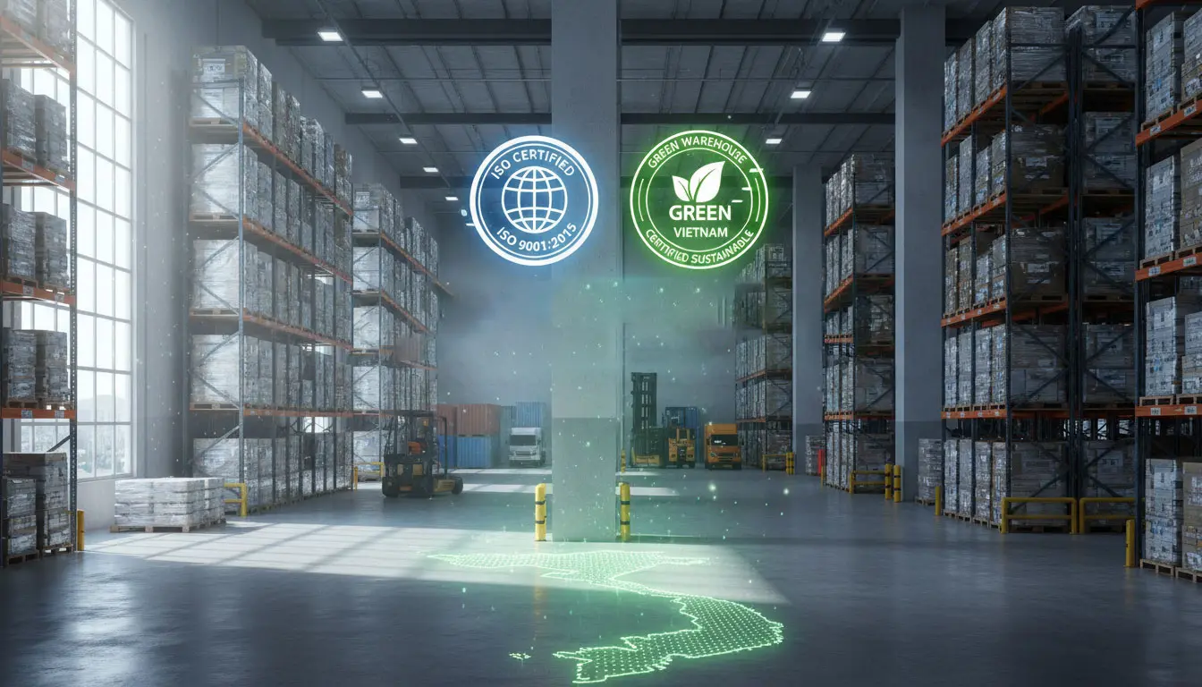 Kho Bãi Đạt Chuẩn ISO & Chứng Nhận Xanh: Doanh Nghiệp Logistics Cần Biết Gì?