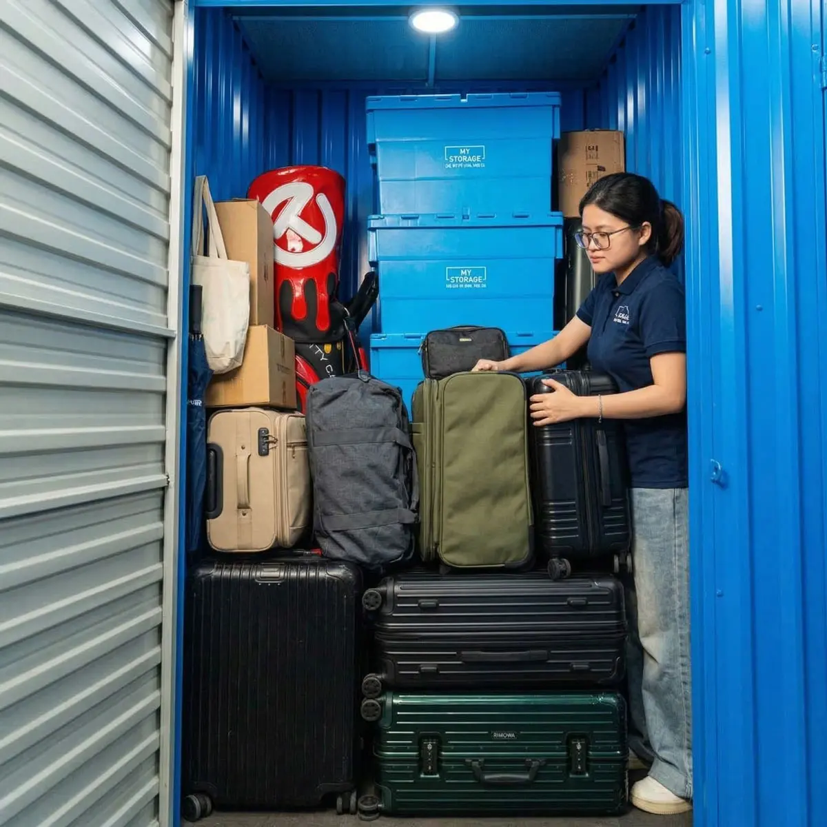 thuê kho tự quản lưu trữ hành lý và vali du lịch