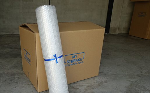Màng bọc và thùng carton giấy tại Mỵstorage