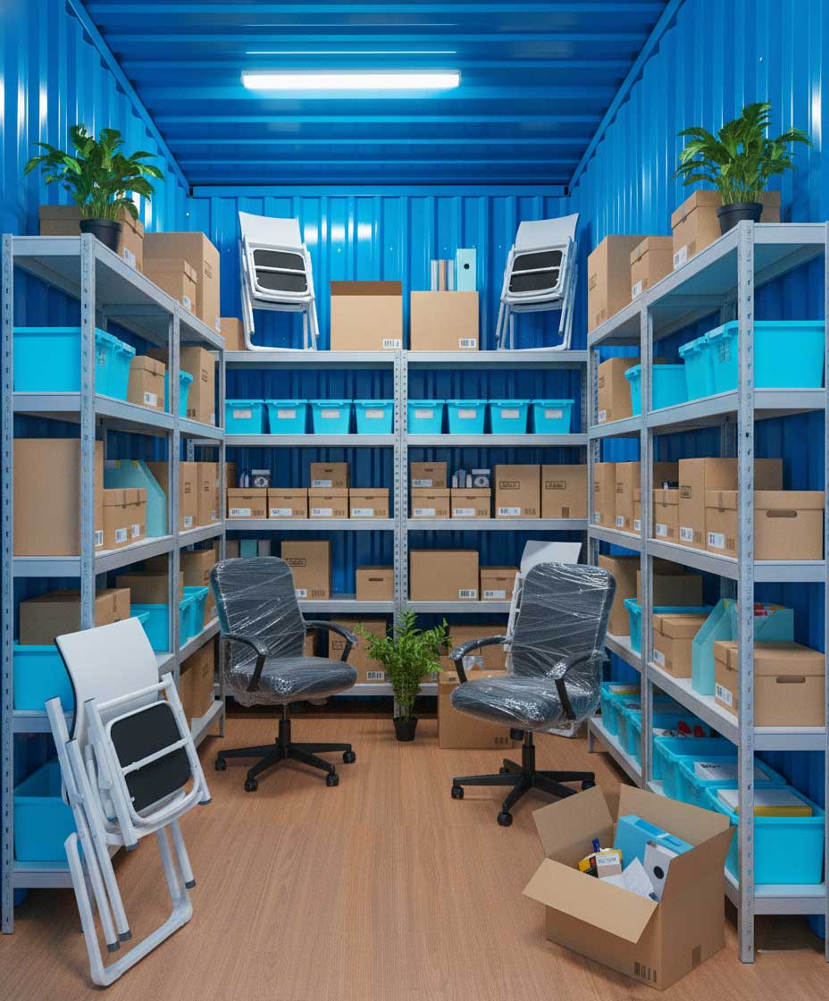 Lưu trữ đồ dùng, nội thất doanh nghiệp trong kho