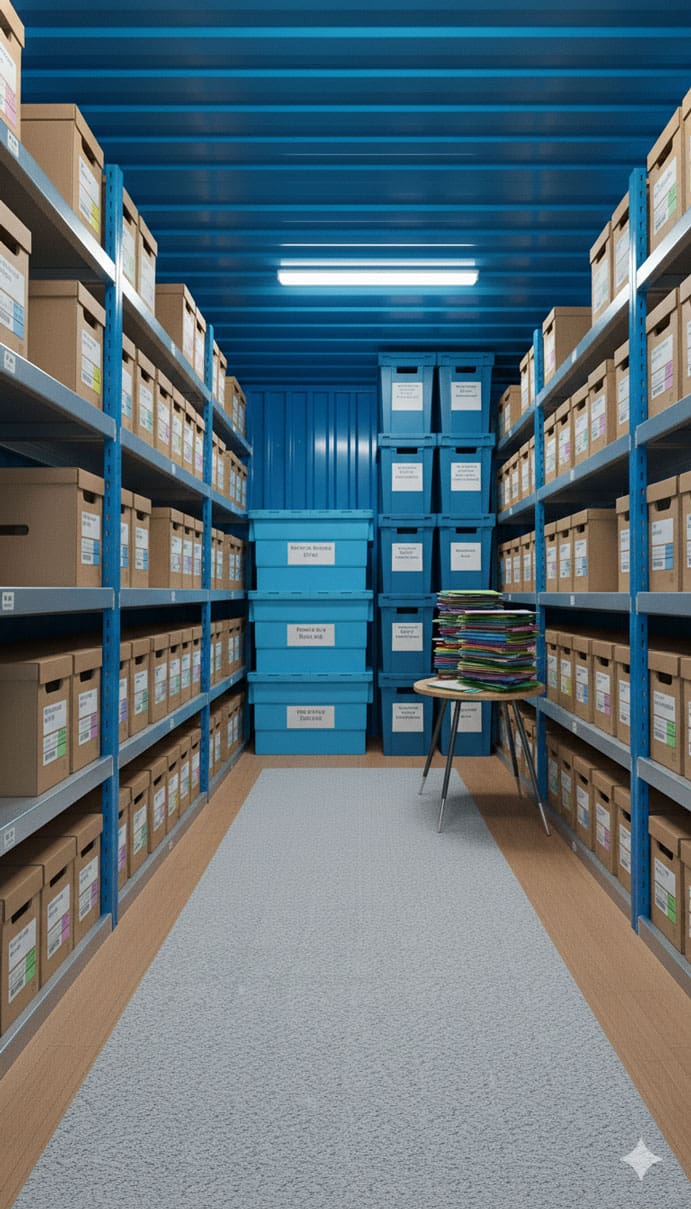 Thùng giấy carton và thùng nhựa lưu trữ an toàn