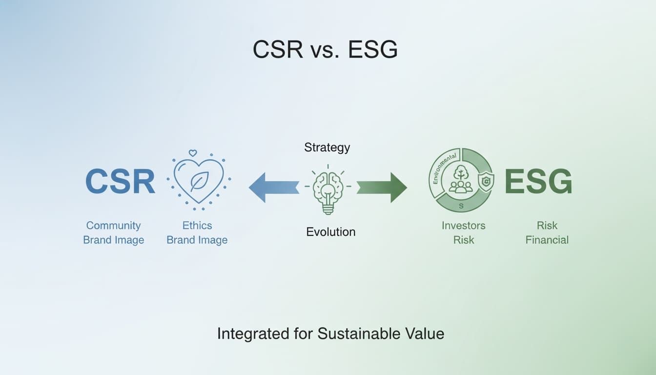Differences Between CSR and ESG: Meaning, Roles & Application Methods
