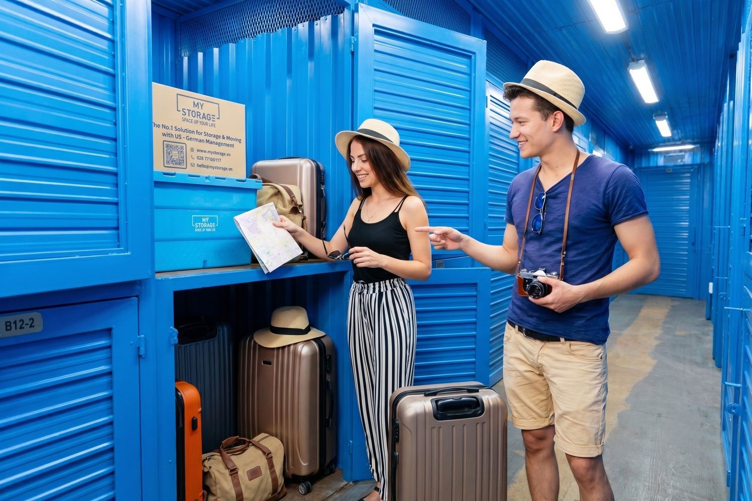 Kho tự quản chứa hành lý tiện lợi
